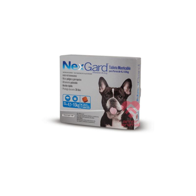 Nexgard 4 - 10 kg.