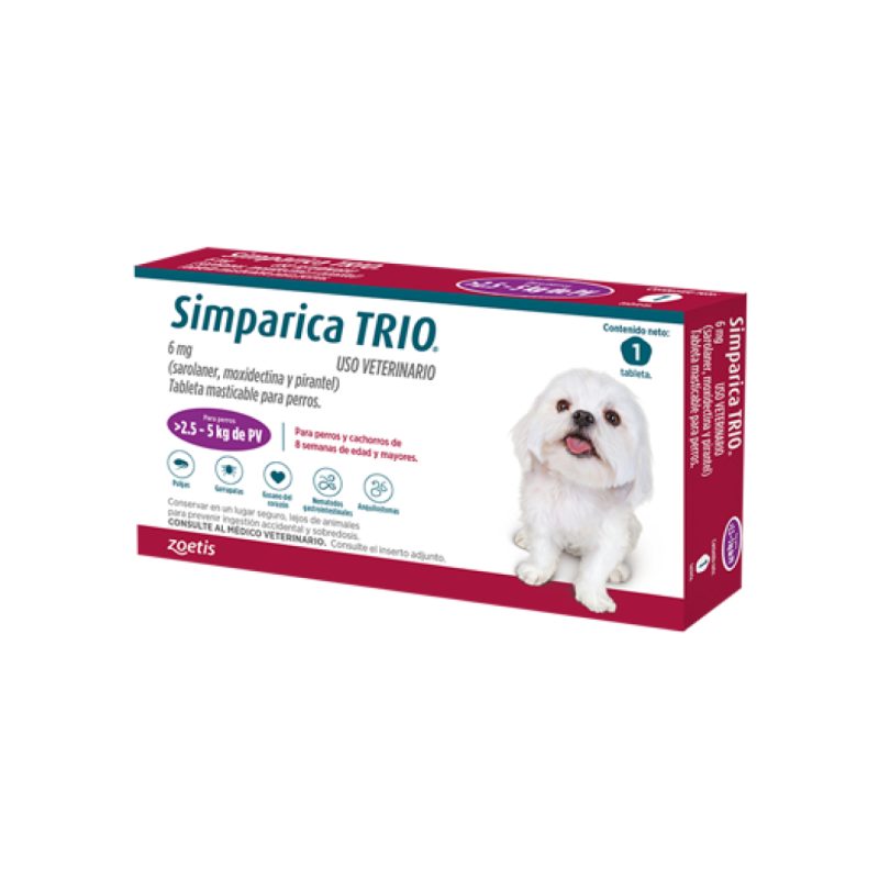 Trio Simparica 2,5 - 5 kg.