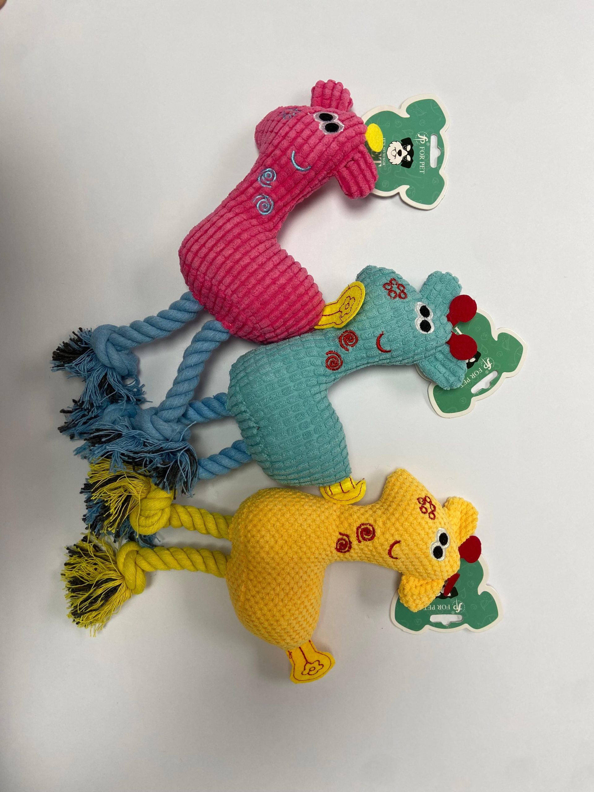 Jirafas de colores variados